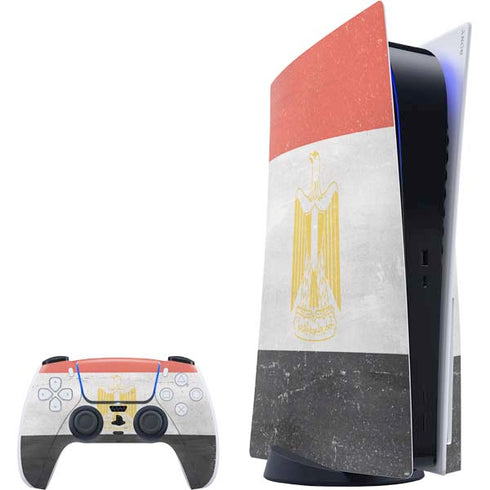 Egyptian Flag Distressed PlayStation PS5 Skins